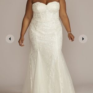 Brand new in bag size 20 wedding gown from Davids Bridal.